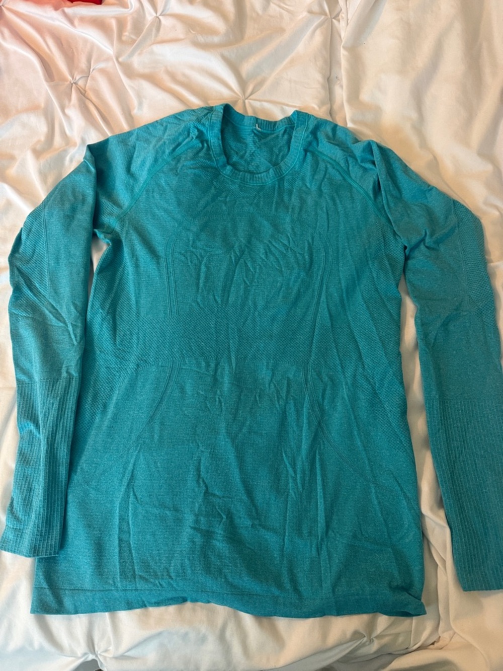 Teal Lululemon Long Sleeve Lightweight Top